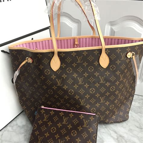 Louis Vuitton pink tote bag